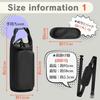 Water Bottle Shoulder Simple MSW2636 Black 1.5L Holder, Insulated, Strap, 2-Way, Kids, Festival, Design,