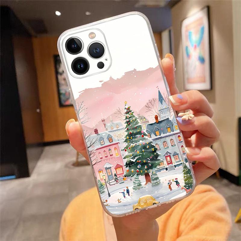 Phone Case For iphone 17 Pro Max 17Pro 17Air 16 15 14 13 Pro Max 15 16 Pro 15Plus Christmas Tree