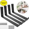 Iron Wall Triangle Bracket Easy Installation Heavy Duty L-shaped Bracket for Audio Equipment Bookshelves