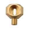 High Temperature Resistant 1/8Inch BSPP Fitting with Rubber Seal Brass Pipe Connector for Industrial and Home Use