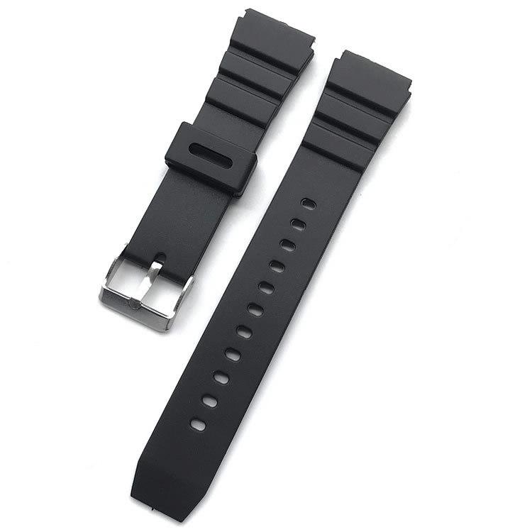 Retro Student Square Watch with Rubber Strap, Universal Pin Buckle, 18-22MM