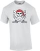 T-shirt z flagą piracką Jolly Roger - Koszulka kostiumowa z czaszką i piszczelami dla bukaniera