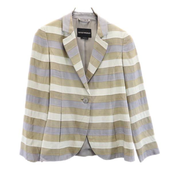 

Приталенный пиджак Emporio Armani с узором в виде каймы 42 Женский Б/у