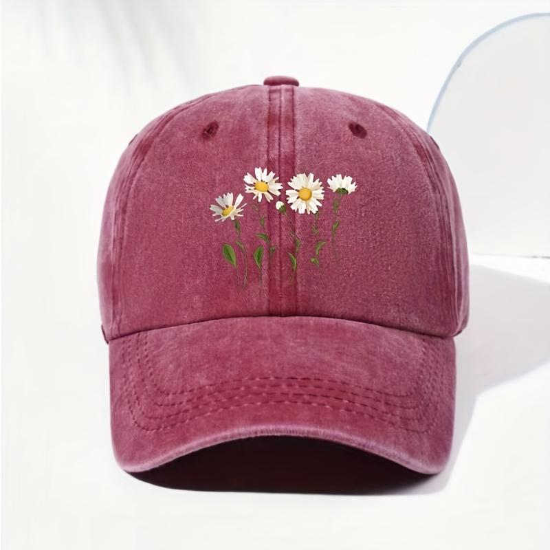 Unisex Daisy Baseball Cap for Outdoor Sports and Gift Giving 1pc
