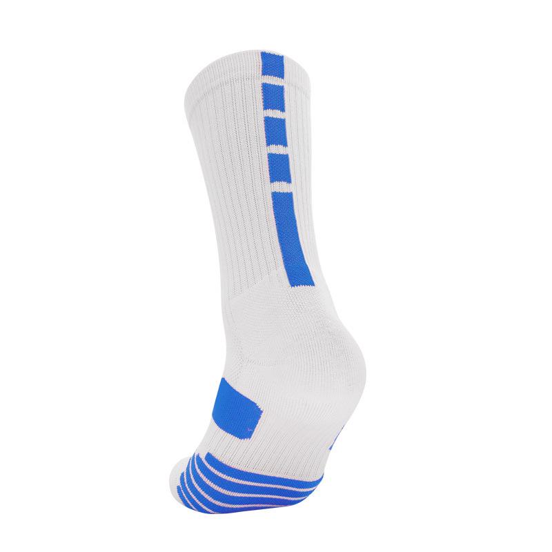Men's High-Top Basketball and Running Elite Socks with Cushioning