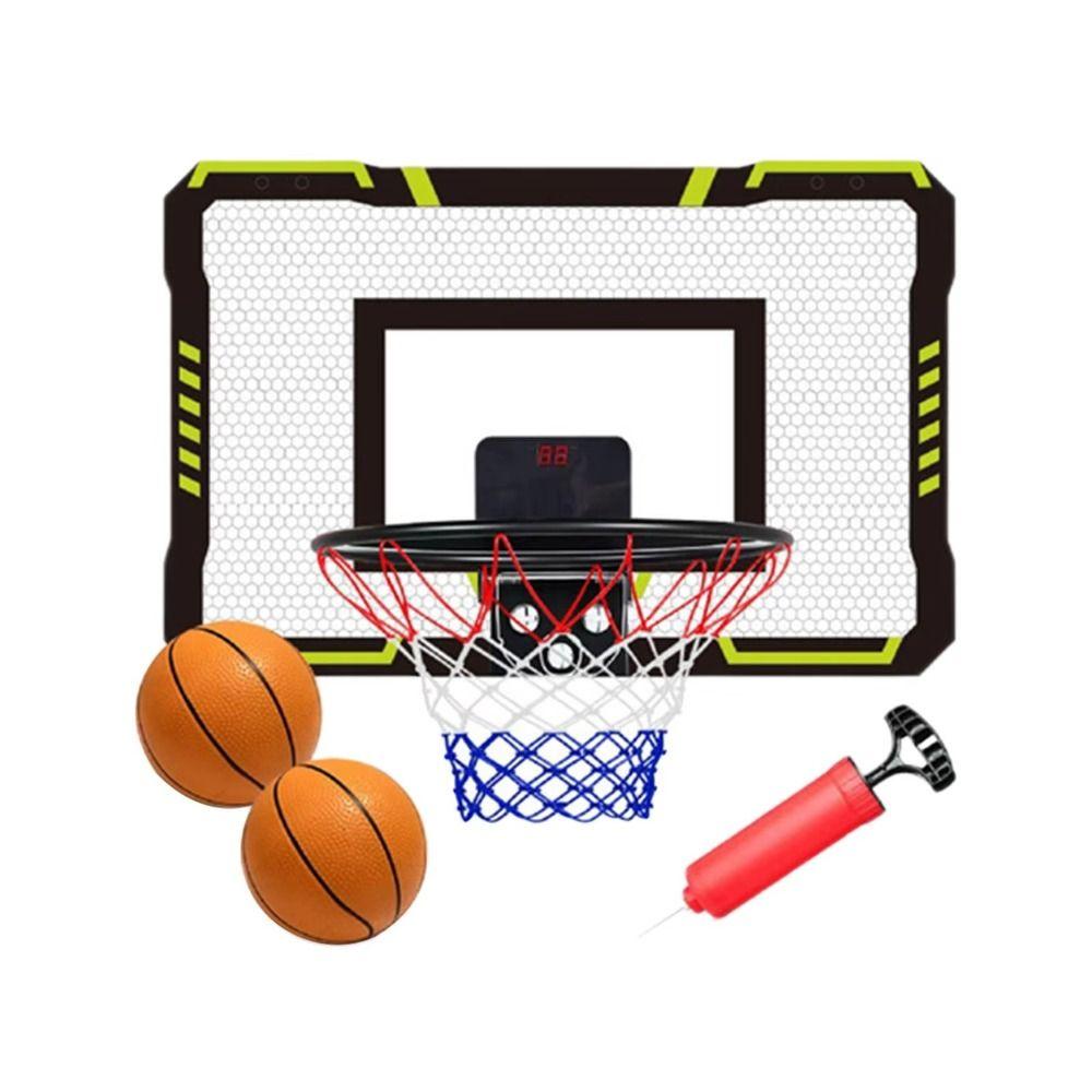 With Electronic Scoreboard Indoor Play Basketball Goal Kids Basketball Training Toys  Home Use
