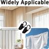 30PCS Small Curtain Clips, Stainless Steel Curtain Hooks Hanging Clips for Drapes, Black for Outdoor String Lights, Camping, Tents, Decoration, DIY,