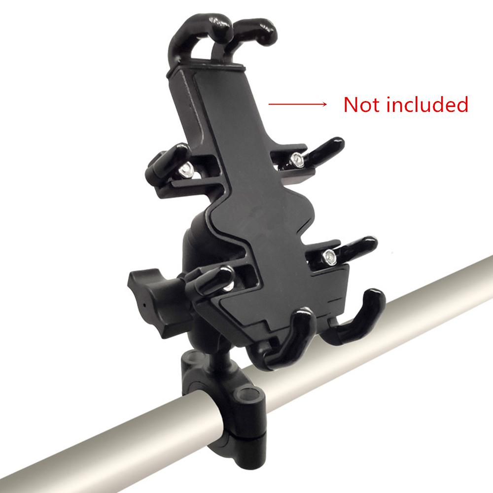 Fixed base handlebar mount for 1.125 to 1.54 inch diameter handlebar with 1 inch ball