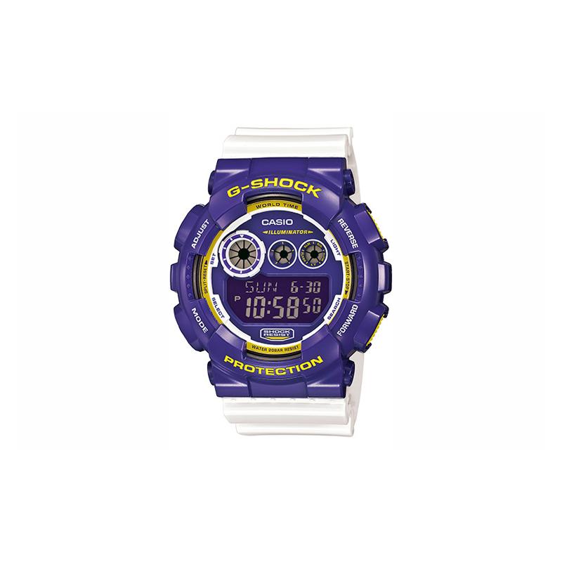 

Casio G-SHOCKYOUTH series, fashionable and cool outdoor, quartz movement, resin strap, Japanese and Korean watch, men s watch, purple dial GD-120CS-6A фиолетовый