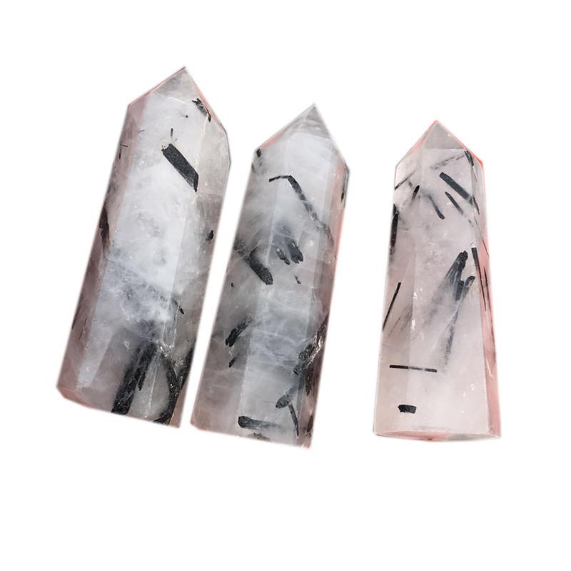 Unique Natural Black Tourmaline Crystal Obelisk Quartz Point Healing Decor Perfect For Spiritual Growth