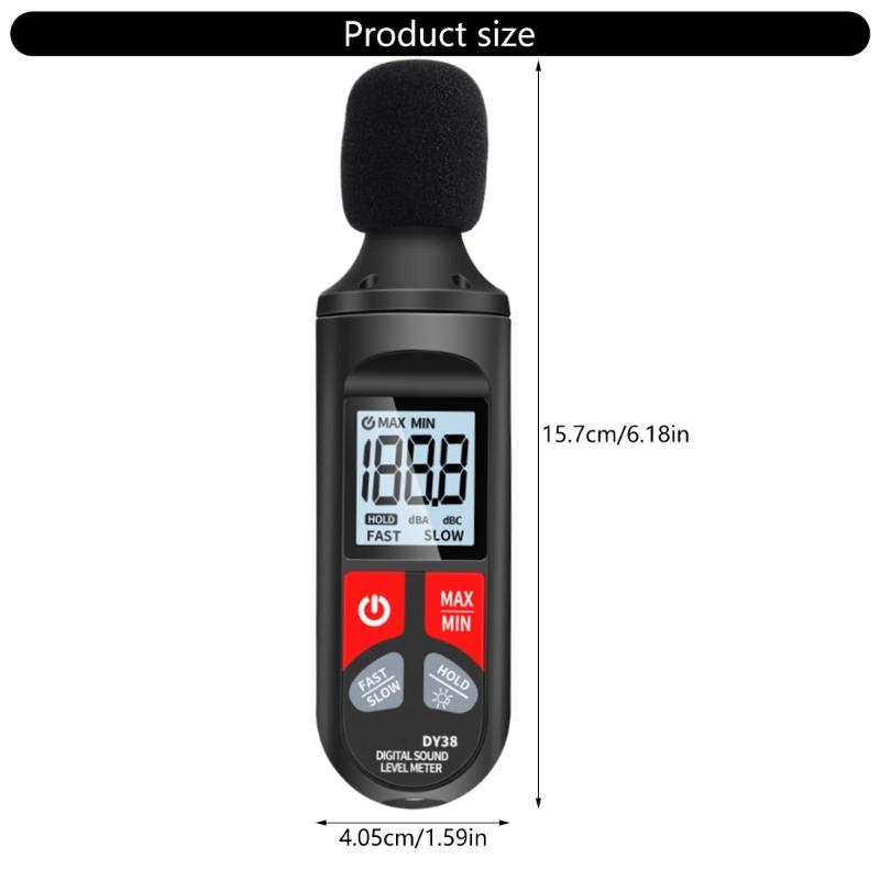 Multifunction Sound Leveling Meter Sensitive Decibel Meter Noise Meter for Recording & Analyzing Noise in Various Setting