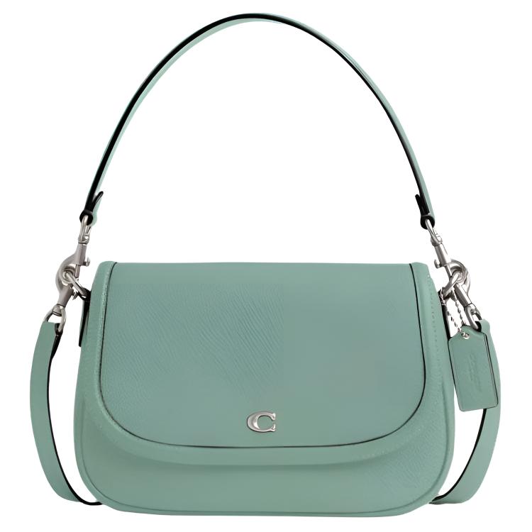 

Coach Legacy 26 Logo Leather Shoulder Tote Bag Medium Light Green Women tote bag CU099-LHAQM Basic Set (Bag+Dust Bag)