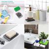 Silicone Self Draining Soap Dishes Innovative Soap Holder Saver Kitchen Soap Saver Drainer Sponges Scrubber Display