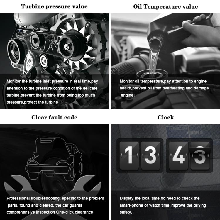 P15 OBD2 Car HUD Head-up Display Water Temperature / Vehicle Speed / Voltage