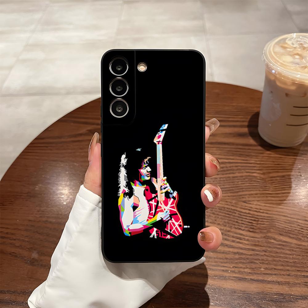 Eddie Van Halen Graphic Guitar Phone Case For Samsung S24 Ultra S25 S23 Fe S22 S20 S21 Plus A54 A34 A53 A16 Back Cover