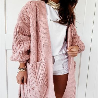 Women's Autumn/Winter Long Soft Stretchy Warm Twist Knit Sweater