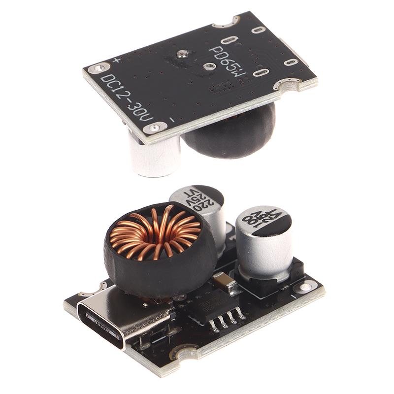 Type-C Interface Dc12-30V Mini 65W Multi-Protocol Fast Charging Module Supports Pd2.0/Pd3.1Pps Output Protocol