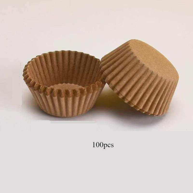 100 PACK BAKING CUP Premium Grease Proof Food Grade Cupcake Liners, Oven, Microwave Safe, Great for Muffins, Desserts, and More