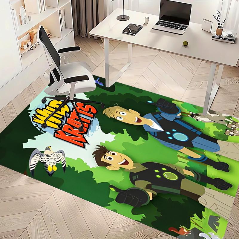 Wild Kratts Printed Absorbent Washable Carpet, Non-Slip Bathroom Mats, Kitchen Rugs, Yoga Mat,Living Room Entrance, Camping Picnic Rugs