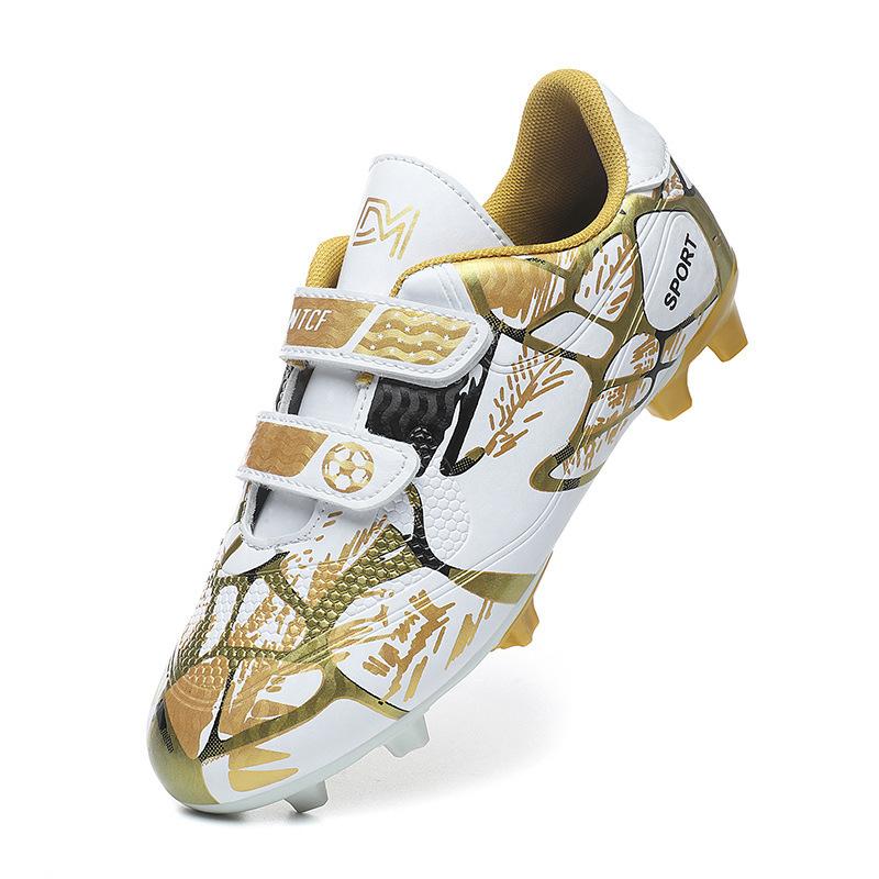 Low-top pink new football boots spikes broken nails for primary and secondary school students competition training shoes for boys and girls sneakers