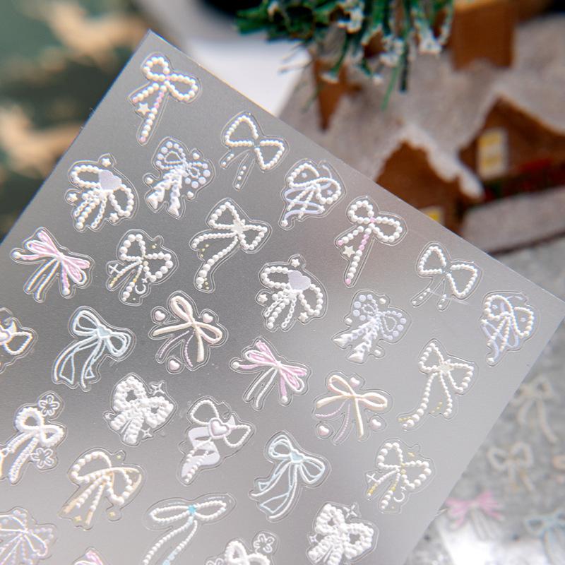 Retro Series Scrapbook Journal Sticker Cartoon Anime Red Color Stationery Sticker DIY Decor Nail Sticker