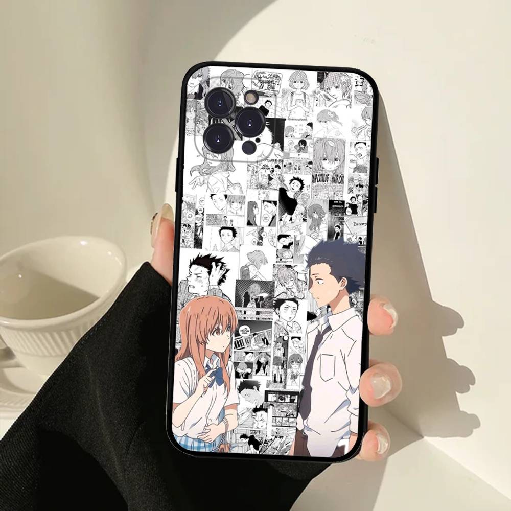 Anime A Silent Voice Phone Case For IPhone 16 15 14 13 12 11 17 Pro Max Simplicity Back TPU Soft Case