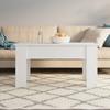 Vidaxl Coffee Table, White, 101X49X52 Cm, Wood-Based Material