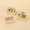 Doll House Decoration Mini Wooden Frame Fruit Frame Storage Frame Model Photo Props