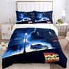 Back To The Future Pattern All Season Duvet Cover Bedding Comforter set Soft Quilt Cover and Pillowcases SingleDouble/Queen/King