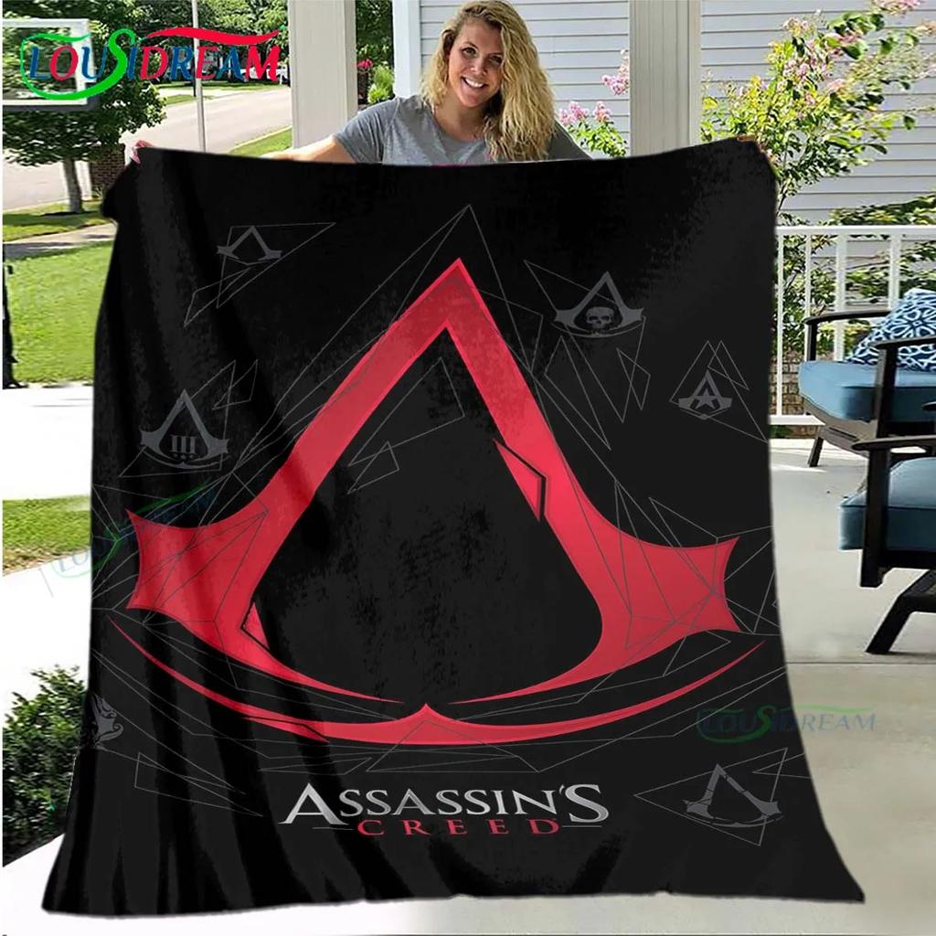 Spel Assassin’s Creed Valhalla Mjuk Filt Sport Vardagsrum Sovrum Soffa Sängfilt Gåva Resa Kontor Lunchrast Filt