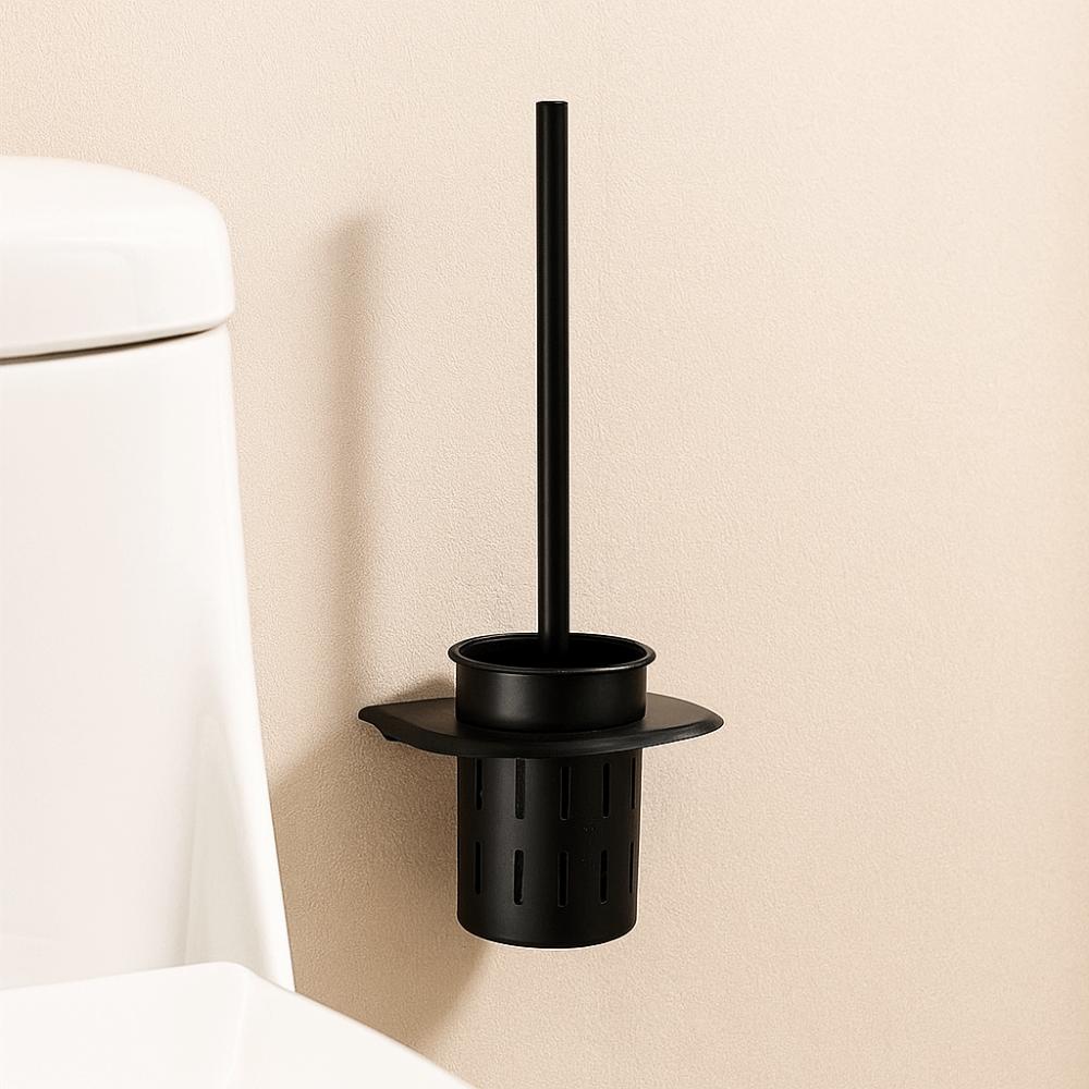 Wandmontiertes Toilettenbürsten-Set Langer Griff Badezimmerreinigungsbürste Duschbereich
