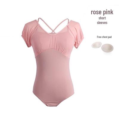 Junshi Damen Tanz Ballett Hoher Schnitt Yoga Leotard