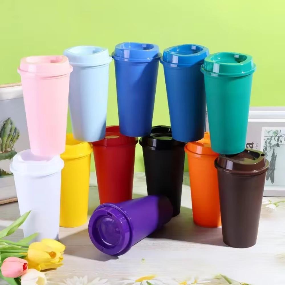 5pcs Reusable Coffee Cup 16 Oz Milktea Cup Drinkware Coffee Mug Office