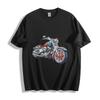Patriotic Motorcycle USA T-Shirt - Vibrant Bike Design Unisex Tee