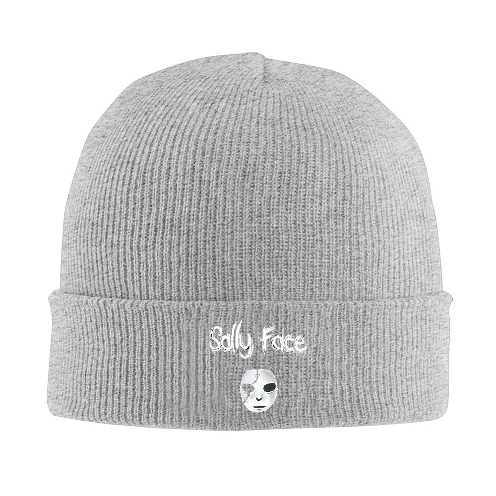 Pc Knit Cuff Beanie Sally Face Game Merch Winter Knitting Skull Cap Bonnet Hats