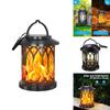 Solar Flame Lantern With Clip Outdoor Garden Landscape Lighting For Patio Decor