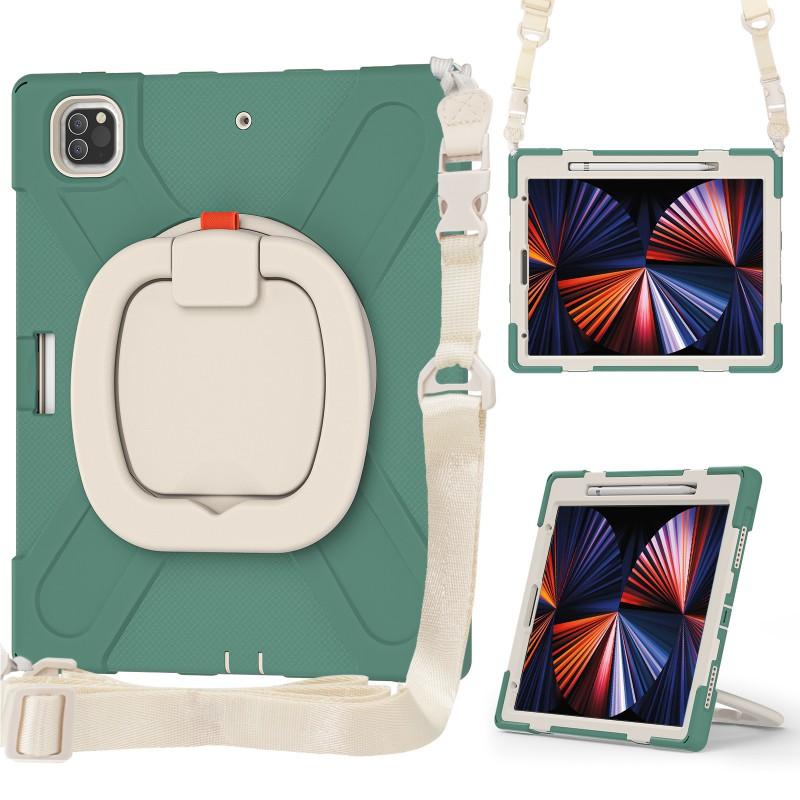 Kids Shockproof Hard Case With Hand Strap IPad Air 13 10 PC Material Sleep Wake Support Portable Design