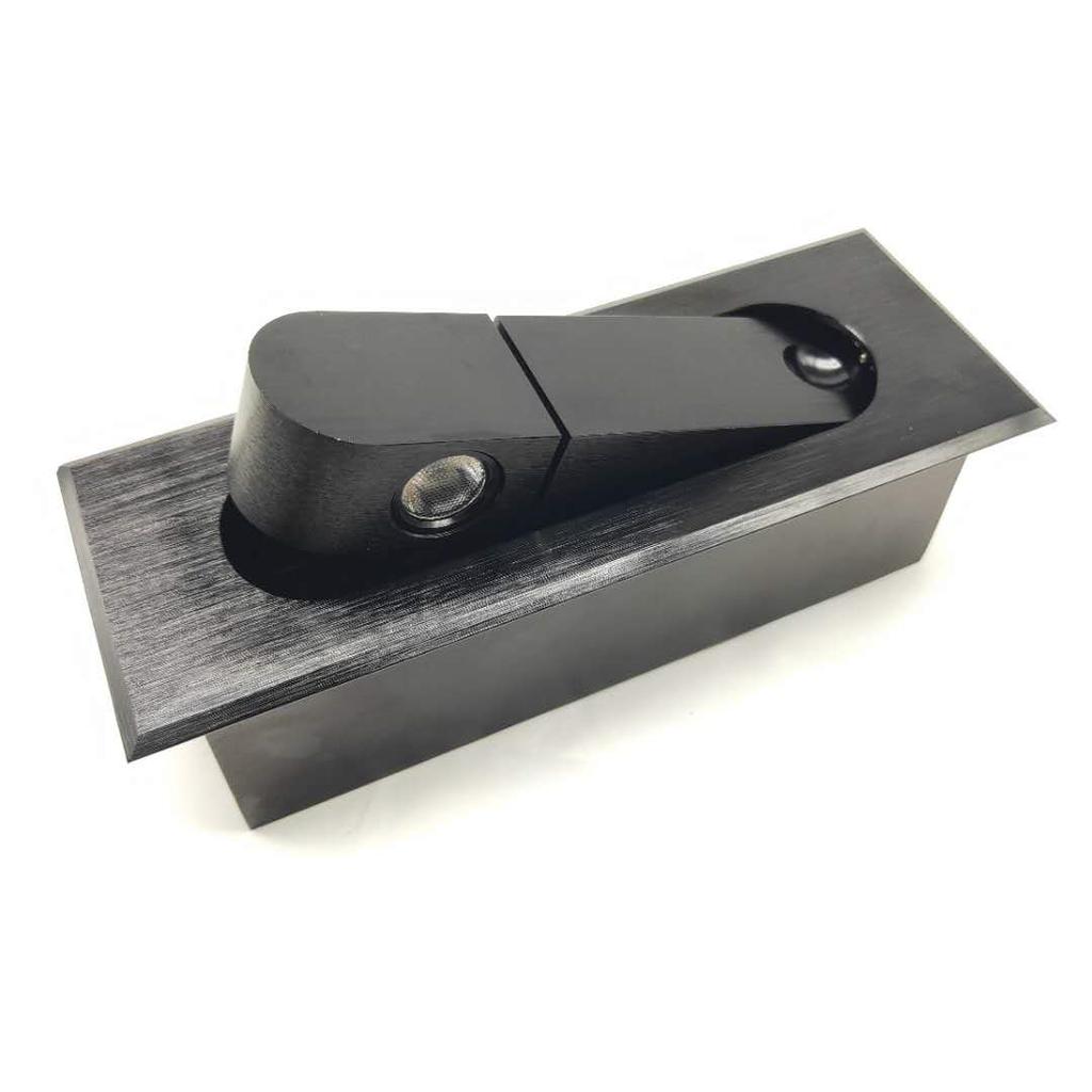 3W Embedded LED Wall Lamp 350 Degree Rotation Adjustable Angle Bedroom Bedside Reading Light Recessed Foldable Home Decor Sconce