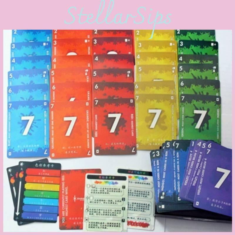 Red Card 7 Board Game Suitable For Daily Party And Family Members Interaction