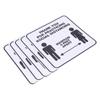 2 Set Floor Sticker Floor Distancing Signs Marker Warning Decal for Mall School Public Area