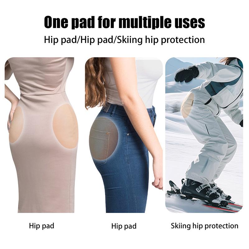 1Pair Silicone Fake Ass Butt Pads Reusable Self Adhesive Buttock Enhancer For Women Sticky Hip Lift Pads Hip Dip Filler Inserts