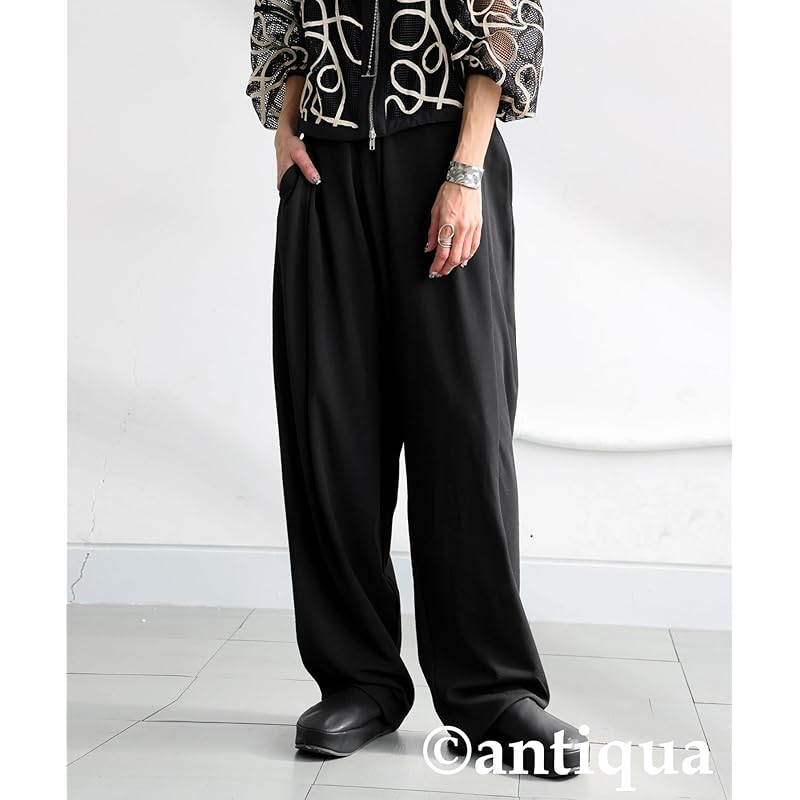 [antiqua] [Antica] Tapered Pants Ladies YZ-00102 Large 05 Black