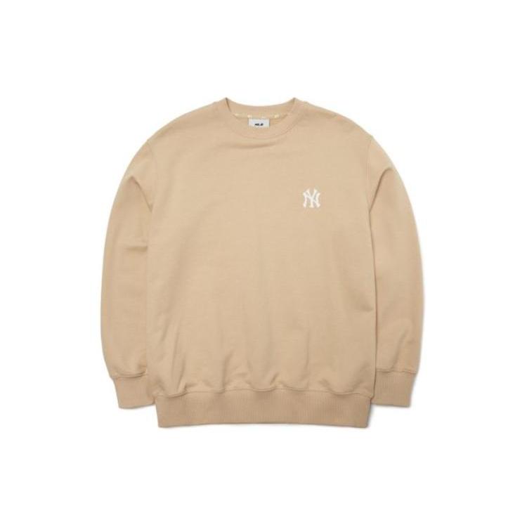 MLB Sweatshirts Unisex Khaki Crew Neck Moderate Other 3AMTB0421-50BGS M