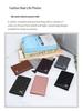 Chic Lambskin Diamond-Pattern Bi-Fold Passport & ID Wallet