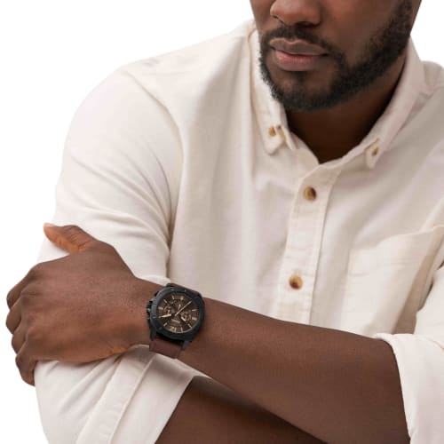 Fossil PRIVATEER BQ2820 Men's Brown Watch