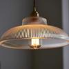 Japanese brass semicircular glass chandelier Nordic simple bed and bed bedroom hallway balcony bar dining room light