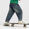 Boys' Retro Loose Fit Washed Denim Jeans