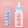 6Pcs 50ml Pet Milk Resistant Clear Bottle Bite Kitten Feed Scale Puppy Bottle Pet Cat Dog Feeder Pet Supplies