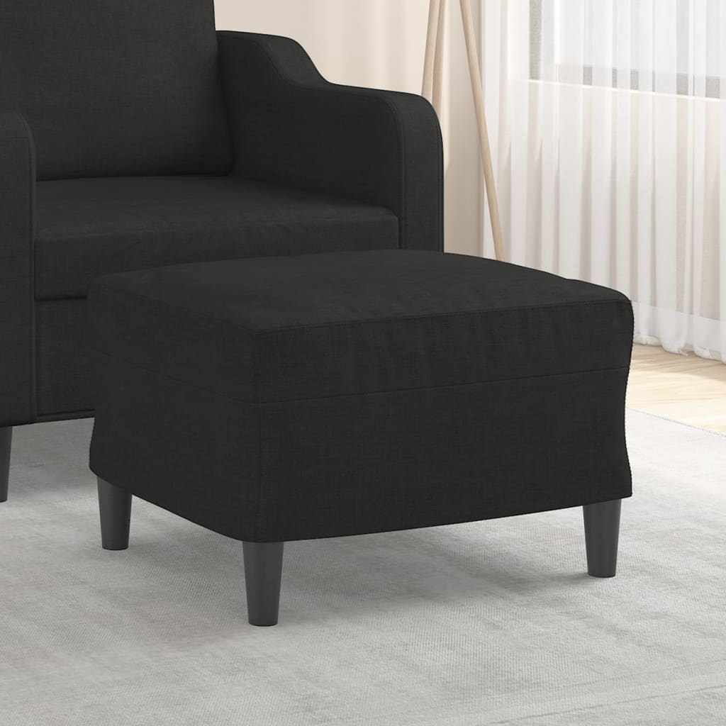 Footstool Black 60x50x41 Cm Fabric