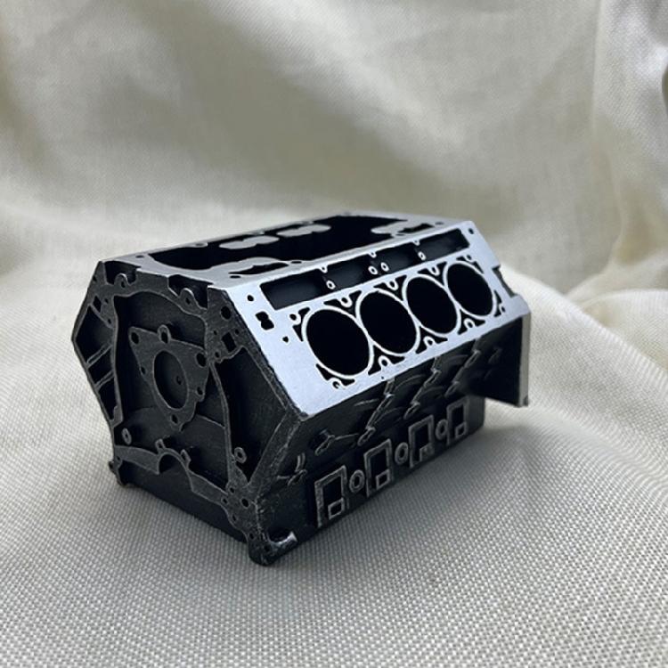 Creative Pen Holders Desktop Holders Name Cards Stand Engine Block Pencil Holders Business Card Stand for Students